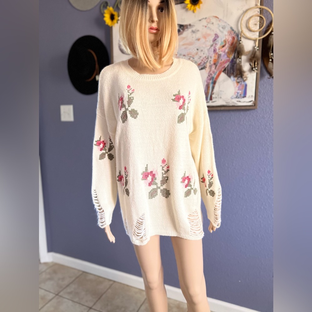 Jodifl Floral Print Sweater